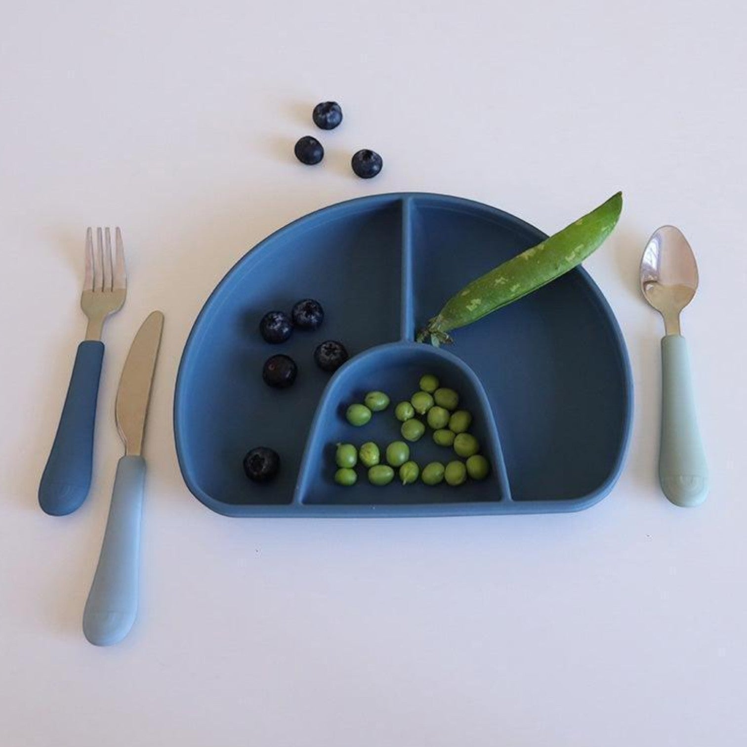 Cam Cam Copenhagen vaikų stalo įrankių rinkinys – Rainbow – Ocean Mix