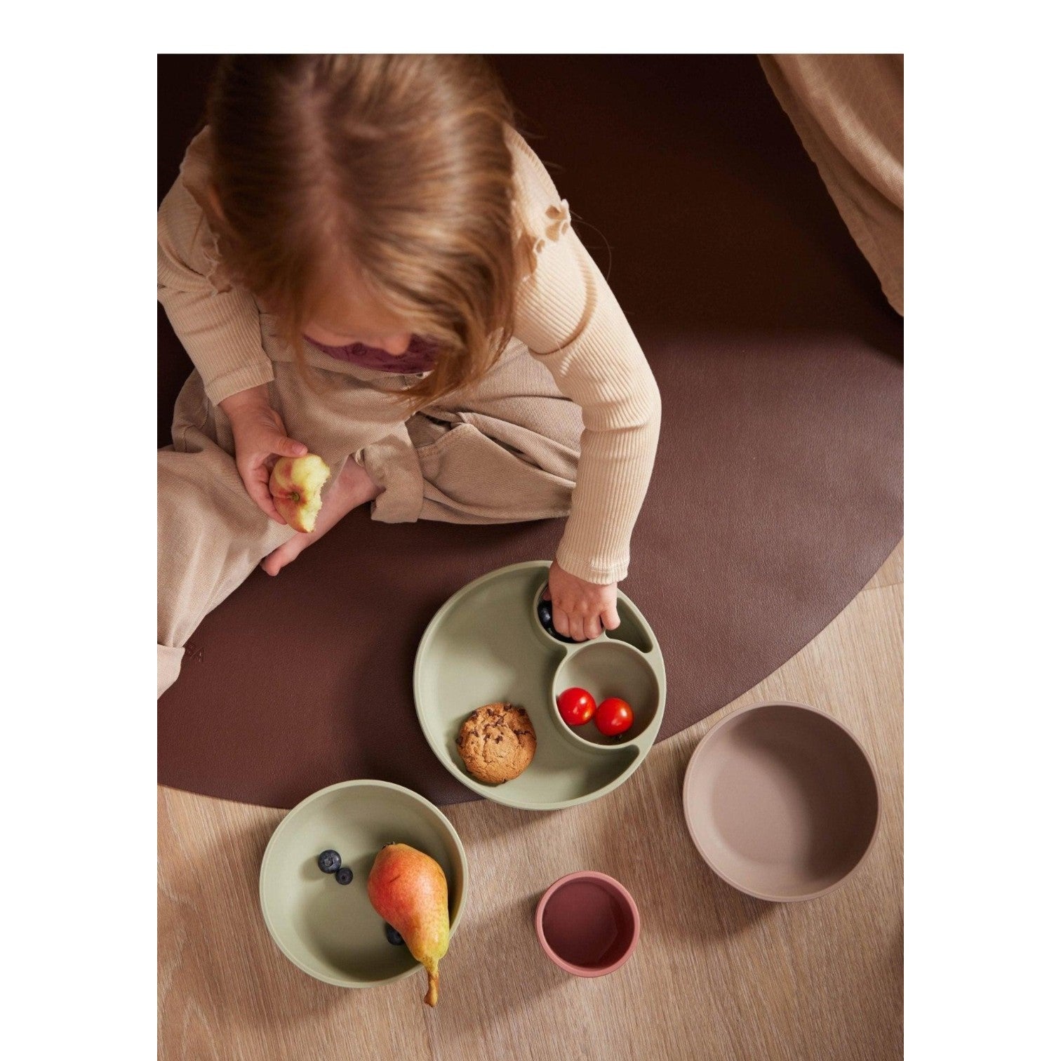 Filibabba silikoninė padalinta lėkštė - Grenn