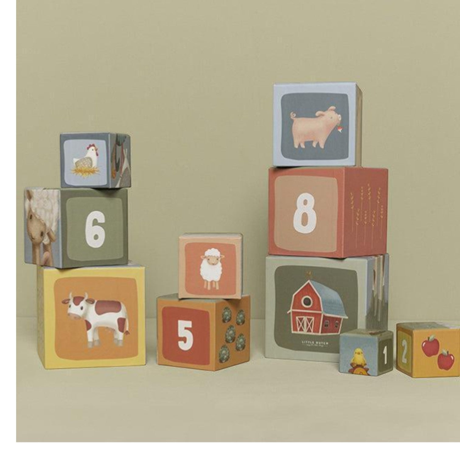 Little Dutch pastatomi popieriniai blokai "Little Farm"