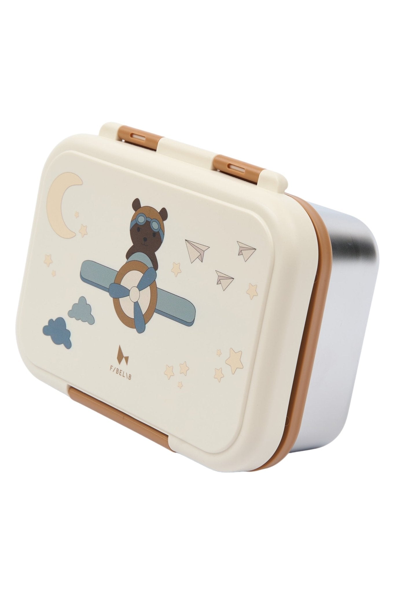 Fabelab vaikiška pietų dėžutė - Bear Air Plane - TinyStore.lt