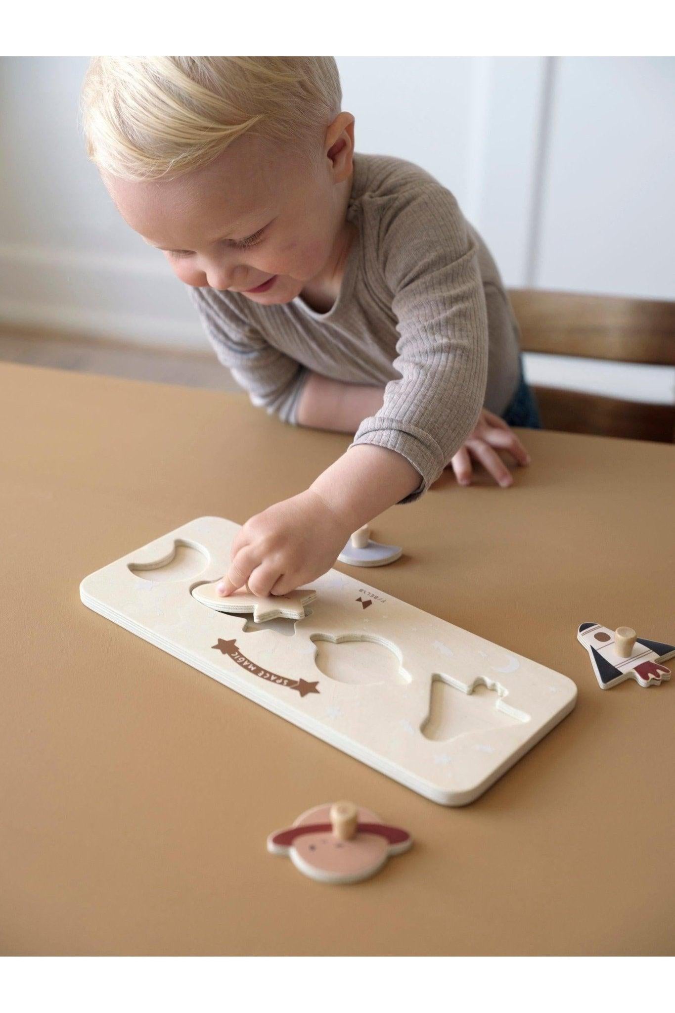 Fabelab medinė dėlionė - Space Magic