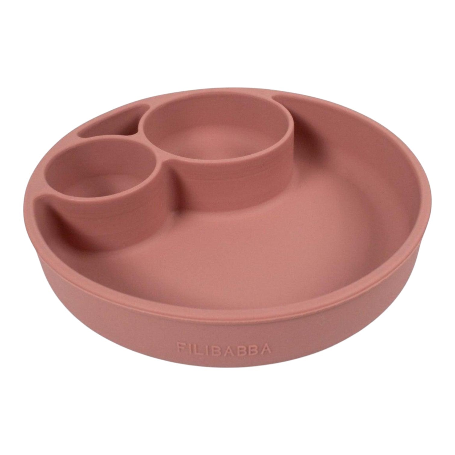 Filibabba silikoninė padalinta lėkštė - Rose