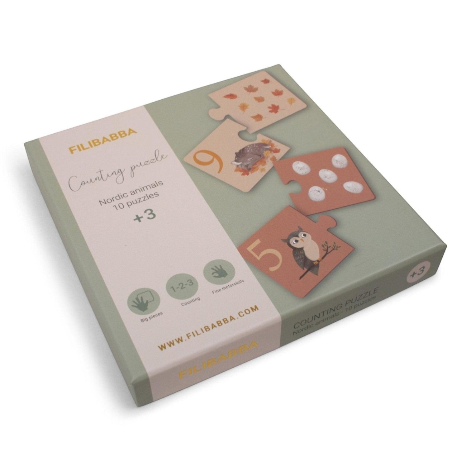 Filibabba skaičių dėlionė - Nordic Animals